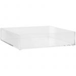 Plateau de Rangement Carré "Beauty" 20cm Transparent Prix