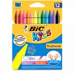 Bic Etui de 12 craies rondes Plastidecor