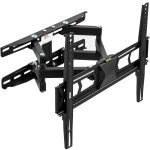 TecTake Support Mural TV Orientable et Inclinable pour Ecran 32" - 55" Noir