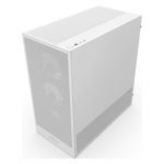 Nzxt H5 Flow RGB - Boîtier de PC Gaming Compact Moyen Tour ATX - Flux d'air élevé - F360 RGBCore (CV) Inclus - Support de radiateur Avant 360 mm - Blanc
