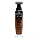 NYX Cosmetics Can't Stop Won't Stop - Fond de Teint Liquide Couvrant Tenue Waterproof, Fini Mat - Longue Tenue - Deep Rich - Marron - 24 h