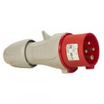 Legrand Fiche droite mâle 16 ampères 3p+t ip44 rouge 555128