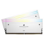 Corsair Dominator Titanium DDR5 RGB 64 Go (2 x 32 Go) 6000 MHz CL30 - Blanc