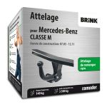 Brink Attelage «col de cygne> démontable avec outils 554100