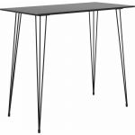 VidaXL Table de bar Noir 120x60x105 cm