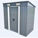 BC-Elec 5662-0503 Abri de jardin métallique 121 x 194 x 181cm - Anthracite