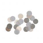 Confettis papier gris argentés