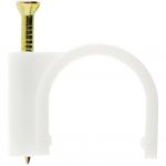 Zenitech Lot de 20 Attaches Plastiques Diamètre 6mm Coloris Blanc
