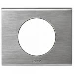 Legrand Plaque Céliane 1 poste nickel velours