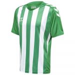 Hummel T-shirt à Manches Courtes Core Xk Striped 176 cm Jelly Bean / White