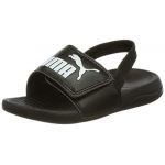 Puma Sandales à bride arrière Popcat 20 bébé, Noir/Blanc, Taille 24, Chaussures