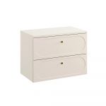 Meuble sous-vasque 80cm plan de toilette Sanae Beige sable
