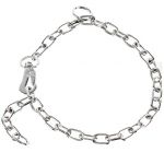 HS Sprenger Laisse Cha&icirc;non Courte R&eacute;glable 50Cm 3Mm Chrom&eacute;e