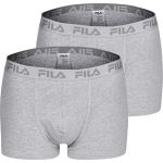 FILA Boxers Lot de 2 Boxers Coton Gris Gris - Taille EU XXL,EU M,EU L,EU XL
