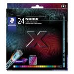 Staedtler Lot de 24 crayons de couleur NORIX 24 couleurs assorties 186 C24