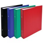 Exacompta Lot de 20 classeurs rembordés prolypropylène 2 anneaux 30mm - A5 - Couleurs assorties - 51070E