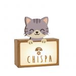 Lampe à poser personnalisable - chat