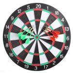 Master Darts 140186 Jeu Tire Bouchon tir &agrave; la Cible avec 6 fl&eacute;c ttes Dart Board Sport Game 40 cm Mixte Enfant, Noir, Taille Unique
