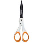 Fiskars 5412 - Ciseaux Titanium Non-Stick, 17 cm, pour droitiers et gauchers