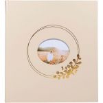 Exacompta Album Photo 60 Pages Blanches Ringflower - 29x32cm - Beige