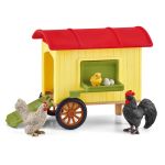Schleich 42572 Poulailler, d&egrave;s 3 ans, FARM WORLD - coffret, 5 pi&egrave;ces
