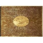 Hanah Home - Tableau Cercle et striure 70 x 100 cm - Multicolore