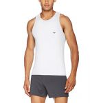 Emporio Armani CC729-110828 - Débardeur - Uni - Sans manche - Homme - Blanc (Bianco) - Small (Taille fabricant: S)