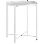 TecTake Table d&rsquo;appoint CHESTER 45,5 x 45,5 x 53 cm - blanc