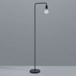 Trio Lampadaire Diallo sans abat-jour noir mat