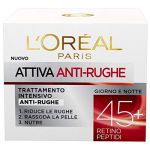L'Oréal Attiva Anti-Rughe Trattamento Intensivo Anti-rughe Anni 45+ Giorno e Notte - 50 ml
