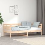 VidaXL Lit de jour Bois massif de pin 90x190 cm Marron