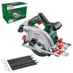 Bosch Home and Garden Scie circulaire sans fil - UniversalCirc 18V-53 (coupes dans tous les bois et dérivés ; profondeur de coupe maxi 53 mm ; set de 2 rails de guidage ; système 18V) – Amazon Edition