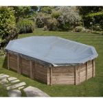 Sunbay GR&Eacute; - B&acirc;ches Hivernage pour Piscines en Bois Dimensions:Carr&eacute;e - Carra 2020 335x335 cm - CI790205