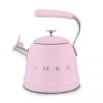 Smeg Bouilloire sifflante vintage 2,3L rose