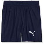 Puma LIGA Training Core - Short de jogging - Mixte Enfant - Bleu (Peacoat/ Blanc) - FR: 8 ans (Taille Fabricant: 128)