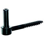 Gah-Alberts 306618 GOND À VISSER EN ACIER BRUT VERNIS NOIR 12 X 105 MM