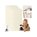 Grattoir Pour Chat - Nikcorp - 30x60 Cm (Lot De 5) - Auto-Adh&eacute;sif - Beige - D&eacute;coupable