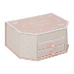 Bo&icirc;te &agrave; bijoux enfants Lana 21x10cm rose - Atmosphera createur dinterieur