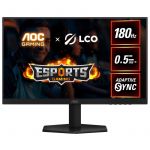 AOC Ecran gaming 24'''' - FHD - Fast IPS - 180Hz - 0,5ms - HDR 10 - Adaptive Sync - G-Sync Compatible