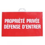 Novap Panneau rigide 330 x 200 mm 404 propriete privee defense d'entrer