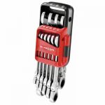 Facom JEU DE 10 CL&Eacute;S MIXTES &Agrave; CLIQUET ARTICUL&Eacute;ES + &Eacute;TUI POCKET 8 &Agrave; 19 mm 467BF.JP10PB
