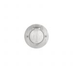 Legrand Receptacle prise de sol ronde - Inox bross&eacute; /