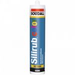 Soudal Mastic silicone couleur - silirub color mastic silicone silirub color gris quartz (ral 7039) non interieur, exterieur manuelle silicone neutre gris qu