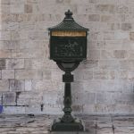 VidaXL Boîte aux lettres sur pied Aluminium Vintage Antirouille Vert