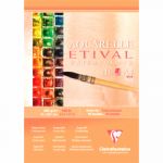 Clairefontaine 96305C - Bloc encollé en tête de 10 feuilles de papier aquarelle Etival grain fin, 300 g/m², 21x29,7