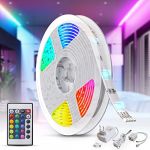 Bande led 5m stripe rgb éclairage décoratif bande lumineuse rgb changement de couleurs