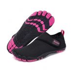 Chaussures D'eau Unisexe Aquatiques Sportives Pour Natation Plage Et Piscine - S&eacute;chage Rapide Antid&eacute;rapantes Noir Rose Taille 36