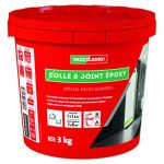 Parexlanko, Colle et Joint Epoxy pour pose de carrelage, Id&eacute;al pi&egrave;ces humides ne moisit pas - Gris fonc&eacute; - 3Kg 3375
