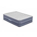 Bestway Lit gonflable 2 places Tritech avec pompe &eacute;lectrique int&eacute;gr&eacute;e et rev&ecirc;tement antimicrobien