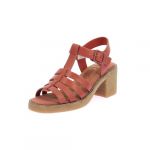 Kickers Femme VOLYNE Sandale &agrave; Talon, Rouge TERRACOTA, 39 EU